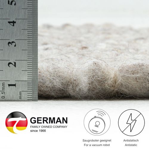 Tapis En Laine Réversible Alm-glück 200x250 Cm - Sable