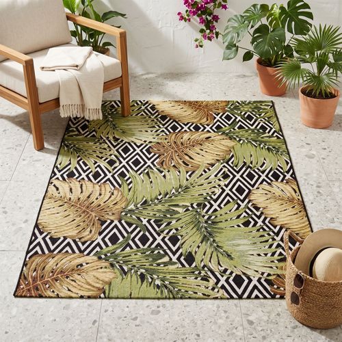 Tapis Pour Intérieur Et Extérieur Aurora 160x235 Cm - Noir