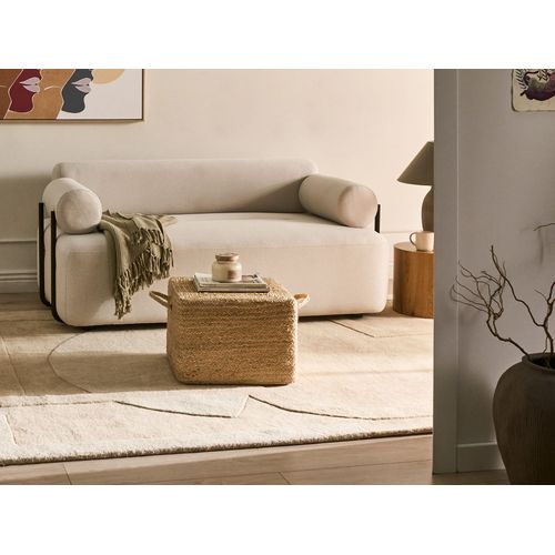 Pouf En Jute Naturel 45 X 45 X 30 Cm Dhadar