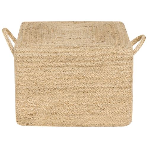 Pouf En Jute Naturel 45 X 45 X 30 Cm Dhadar