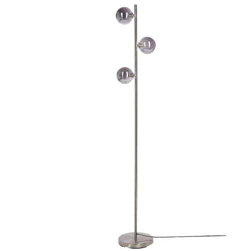 Lampadaire En Métal Argenté Ramis