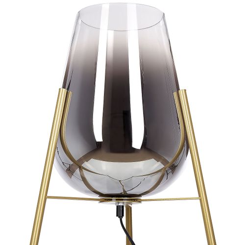 Lampadaire En Métal Doré Mena