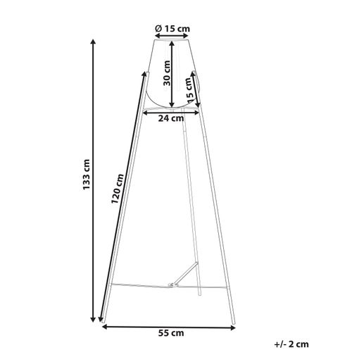 Lampadaire En Métal Doré Mena