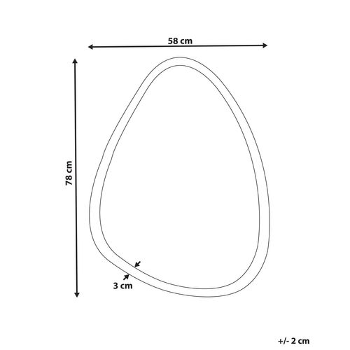 Miroir Lumineux à LED Argenté Ø 78 Cm Bethune