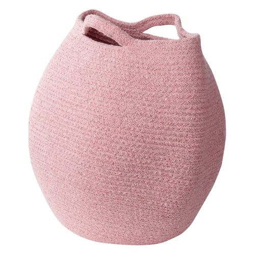 Lot De 2 Paniers En Coton Rose Panjgur