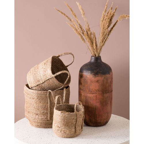 Lot De 3 Paniers En Jute Naturel Wadh