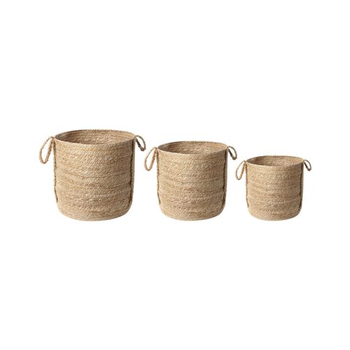 Lot De 3 Paniers En Jute Naturel Wadh