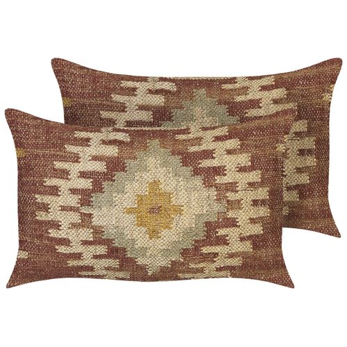 Lot De 2 Coussins Multicolore Beel 30 X 50 Cm