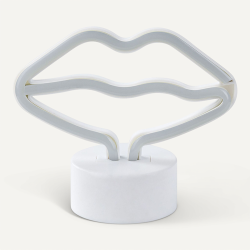 LED Néon En Forme De Lèvres Rose Flora