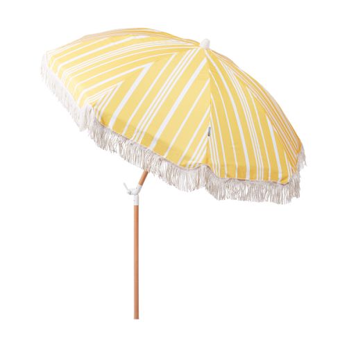 Parasol De Jardin D 150 Cm Jaune Et Blanc Mondello