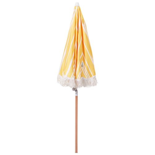 Parasol De Jardin D 150 Cm Jaune Et Blanc Mondello
