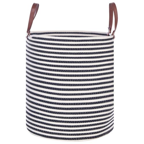 Panier En Coton Blanc Et Noir Ichka
