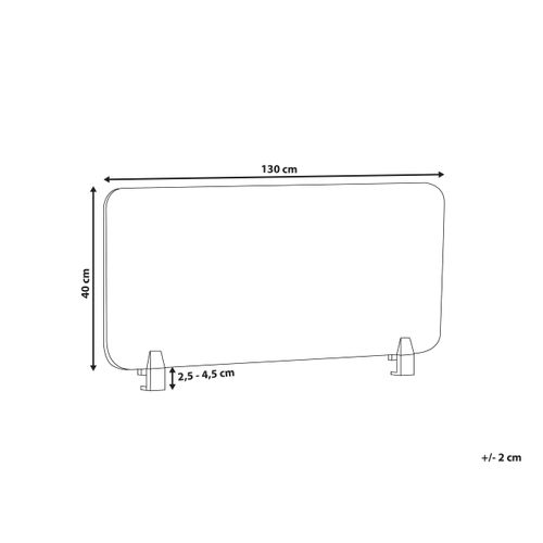 Cloison Amovible De Bureau 130 X 40 Cm Tailles Différentes