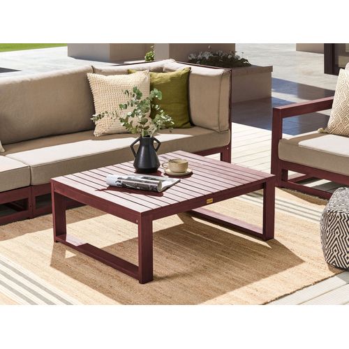 Table De Jardin 90 X 75 Cm Rouge Foncé Timor