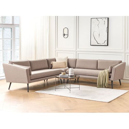 Canapé D'angle De Jardin 5 Places Loretello Beige