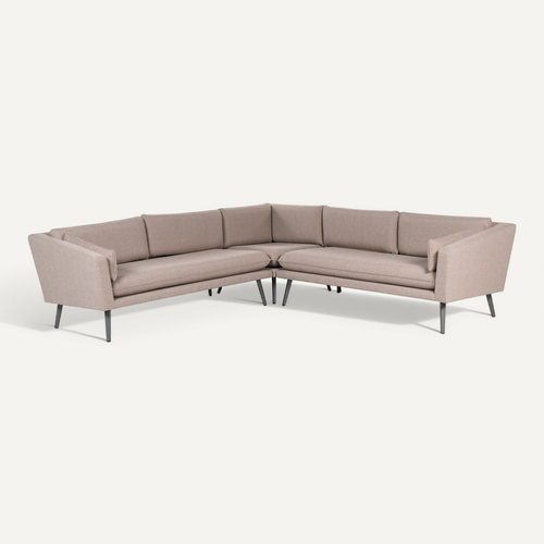 Canapé D'angle De Jardin 5 Places Loretello Beige