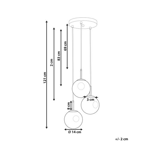 Lampe Suspension Ralfes Verre Laiton