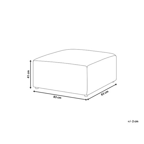 Pouf Ottoman En Velours Côtelé Taupe Lemvig