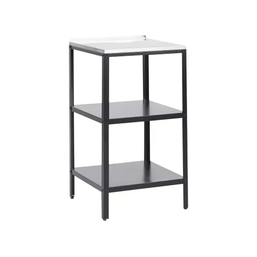 Ilot De Cuisine Extérieure Vilama Métal Noir