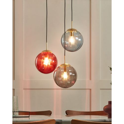Lustre à 3 Lumières En Verre Multicolore Kangaroo