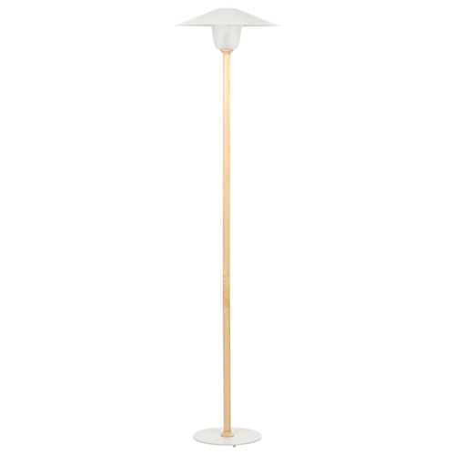 Lampadaire En Bois Clair Et Blanc Moppy