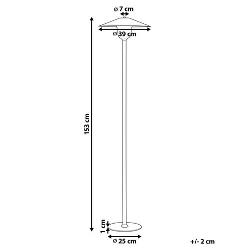 Lampadaire En Bois Clair Et Blanc Moppy