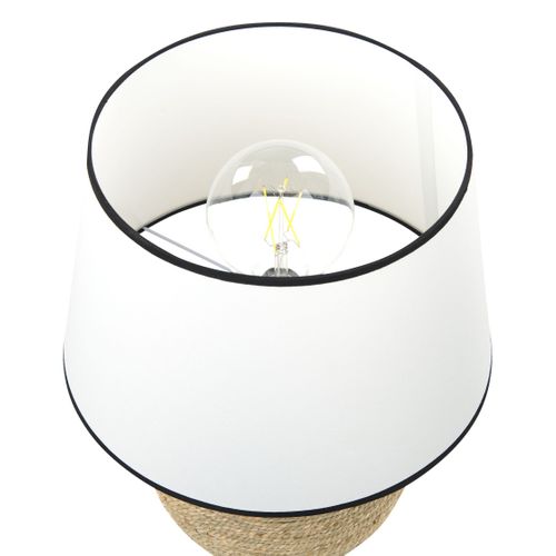 Lampe à Poser En Paille Ton Naturel 46 Cm Growee