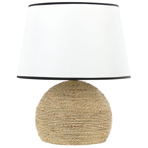 Lampe à Poser En Paille Ton Naturel 46 Cm Growee