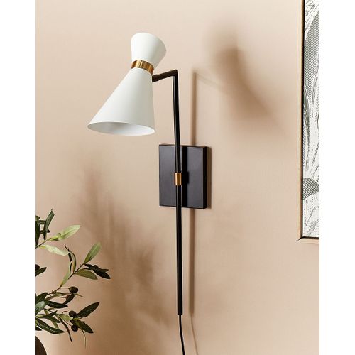 Applique Murale En Métal Blanc Melawi