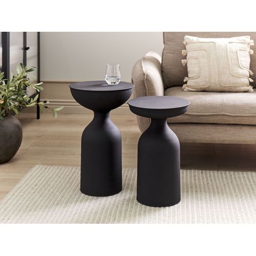 Table D'appoint En Métal Noir Ø 36 Cm Cota