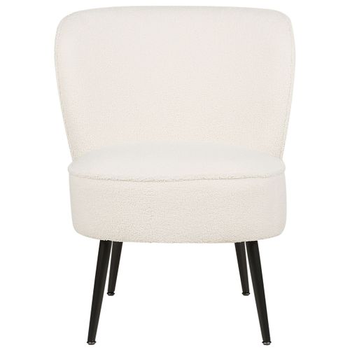 Bouclé Fauteuil Blanc Voss