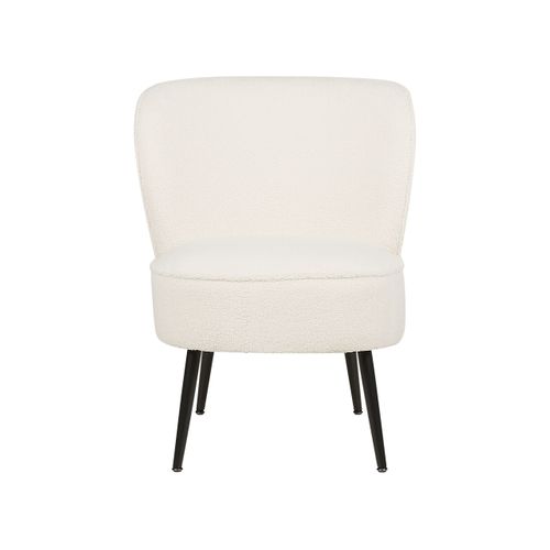 Bouclé Fauteuil Blanc Voss