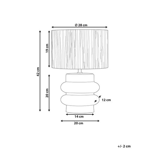 Lampe à Poser Judy Céramique Noir