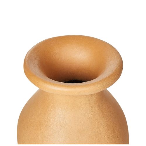 Terre Cuite Vase Décoratif 60 Cm Orange Muar