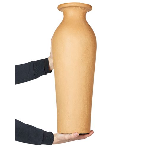 Terre Cuite Vase Décoratif 60 Cm Orange Muar