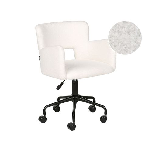 Chaise De Bureau Bouclé Blanc Cassé Sanilac