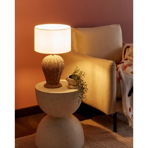 Lampe à Poser En Rotin Clair Furelos