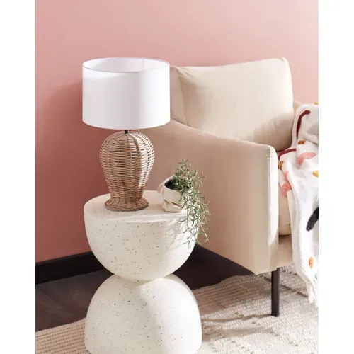 Lampe à Poser En Rotin Clair Furelos