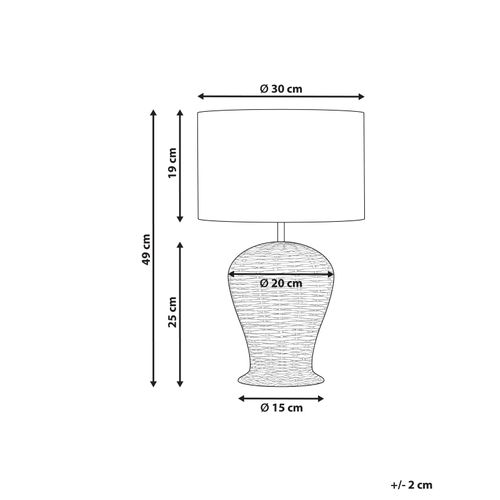 Lampe à Poser En Rotin Clair Furelos