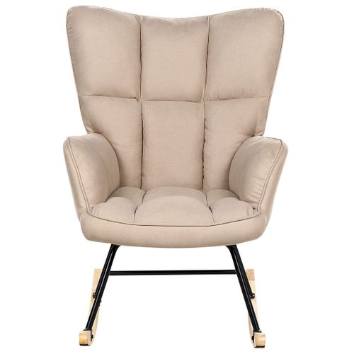 Fauteuil à Bascule Beige Oulu