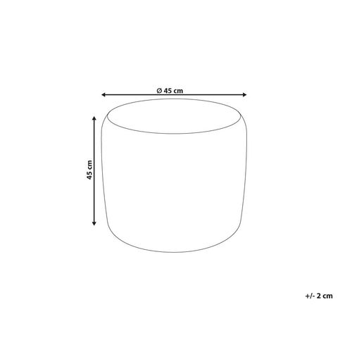 Pouf En Coton Macramé Beige Thakot