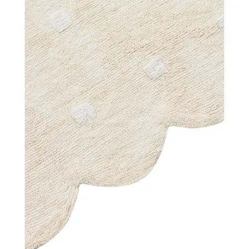 Tapis En Coton 140 X 200 Cm Beige Sareki