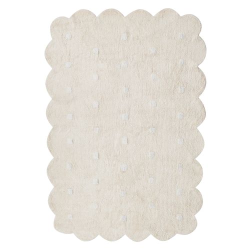 Tapis En Coton 140 X 200 Cm Beige Sareki