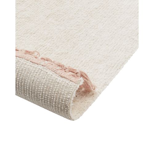 Tapis 140 X 200 En Coton Blanc Cassé Bazaleti