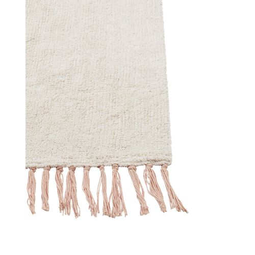 Tapis 140 X 200 En Coton Blanc Cassé Bazaleti