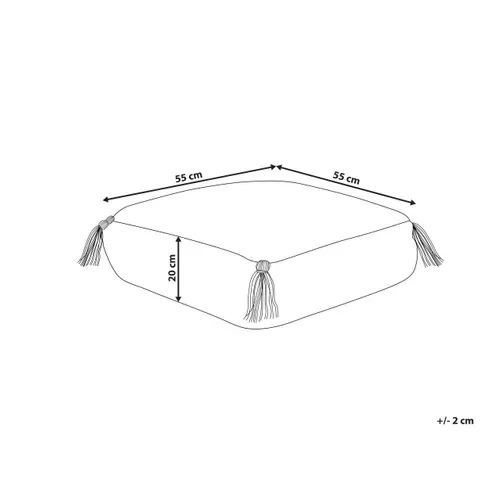 Coussin De Sol 55 X 55 X 20 Cm Blanc Diplo