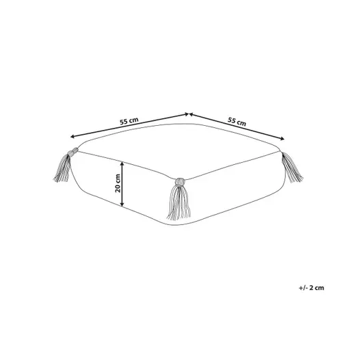 Coussin De Sol 55 X 55 X 20 Cm Blanc Diplo