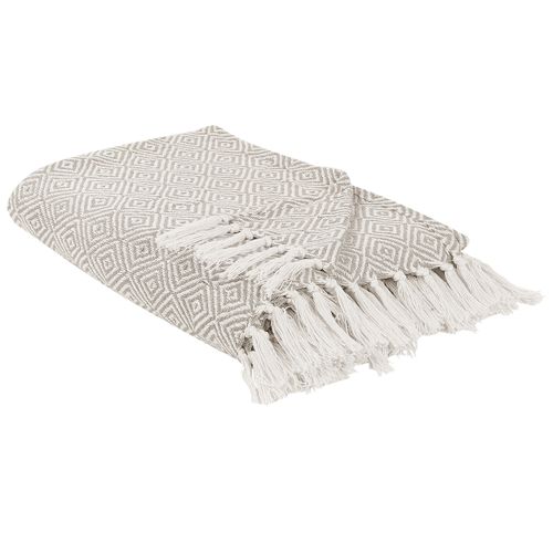 Couvre-lit En Coton 220 X 240 Cm Taupe Toutli