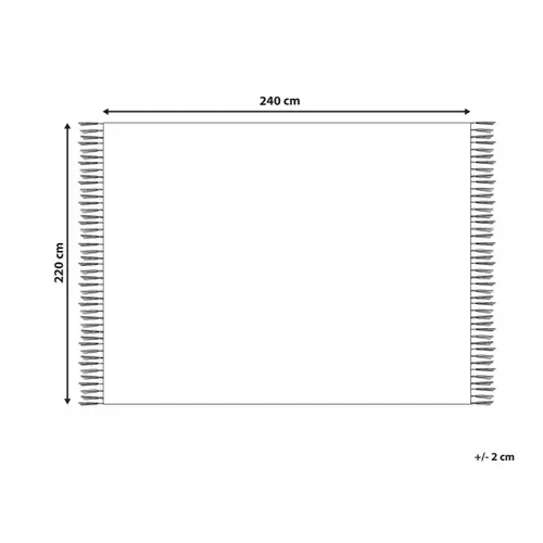Couvre-lit En Coton 220 X 240 Cm Taupe Toutli