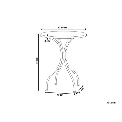 Table De Jardin Noir Casario
